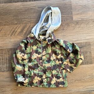 Tucker + Tate Camouflage Hoodie Jacket with Gray Hood